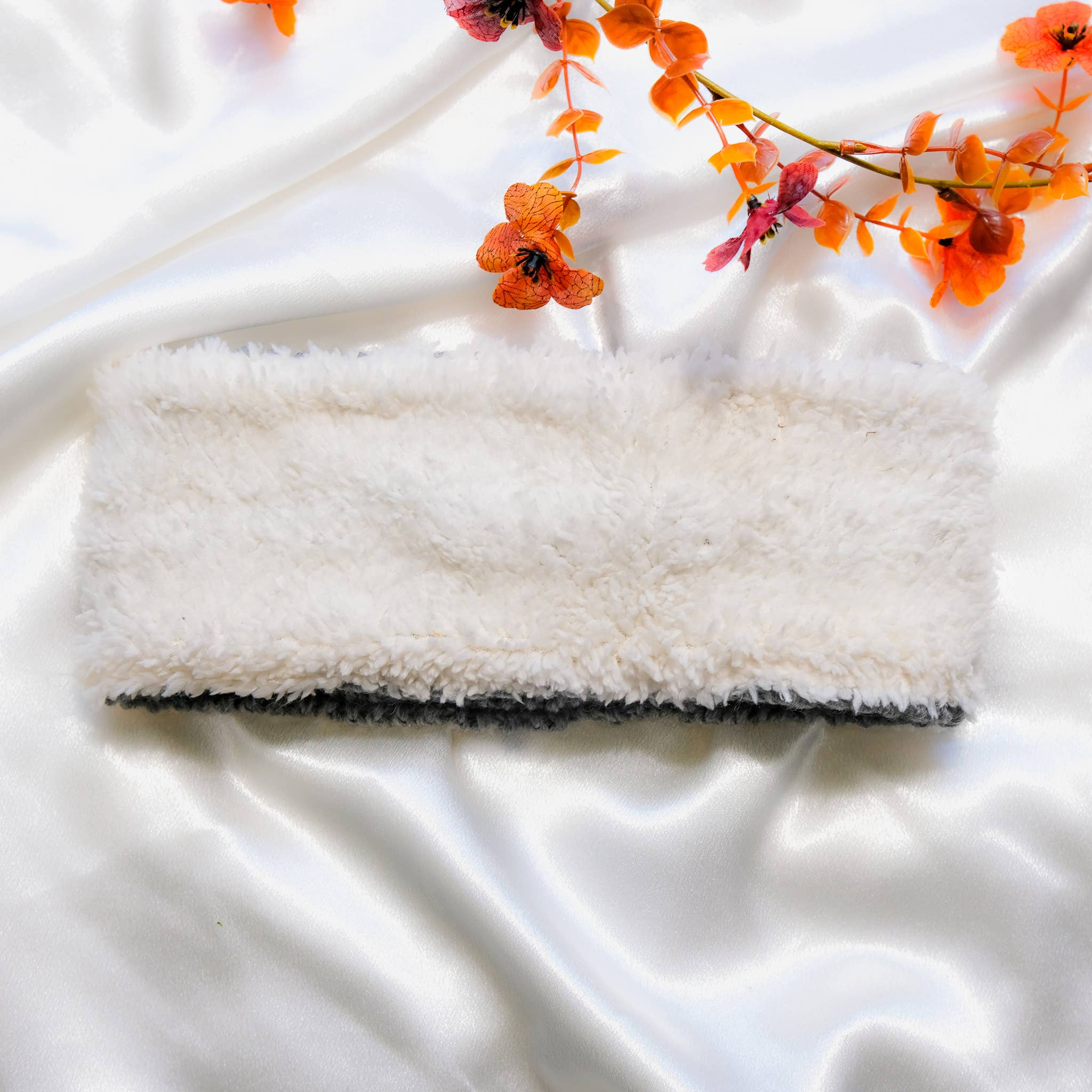 Karma Nepal Crafts – Bandana - Mulher por atacado – Banda de Lã Tricotada de Cor Sólida com Forro de Lã Polar8