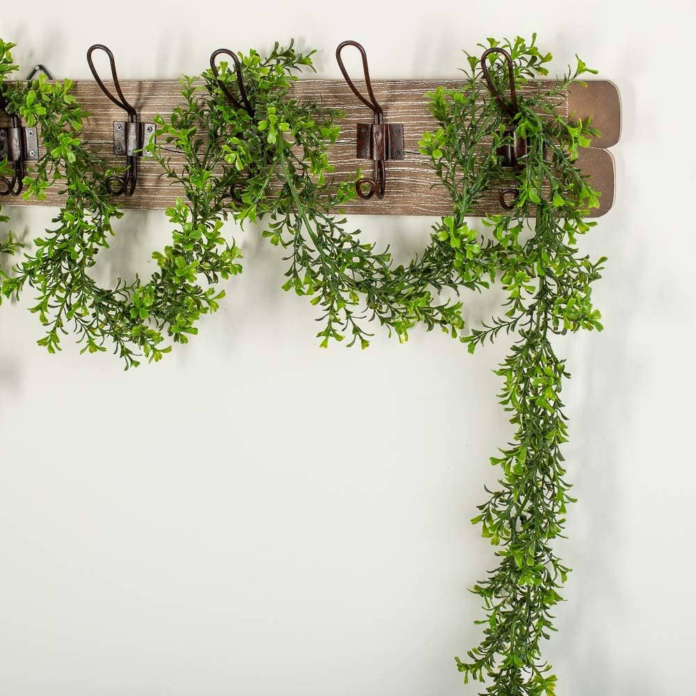 Factory Direct Craft - Wholesale Artificial Flowers - 9 foot Plastic Boxwood Greenery Garland2