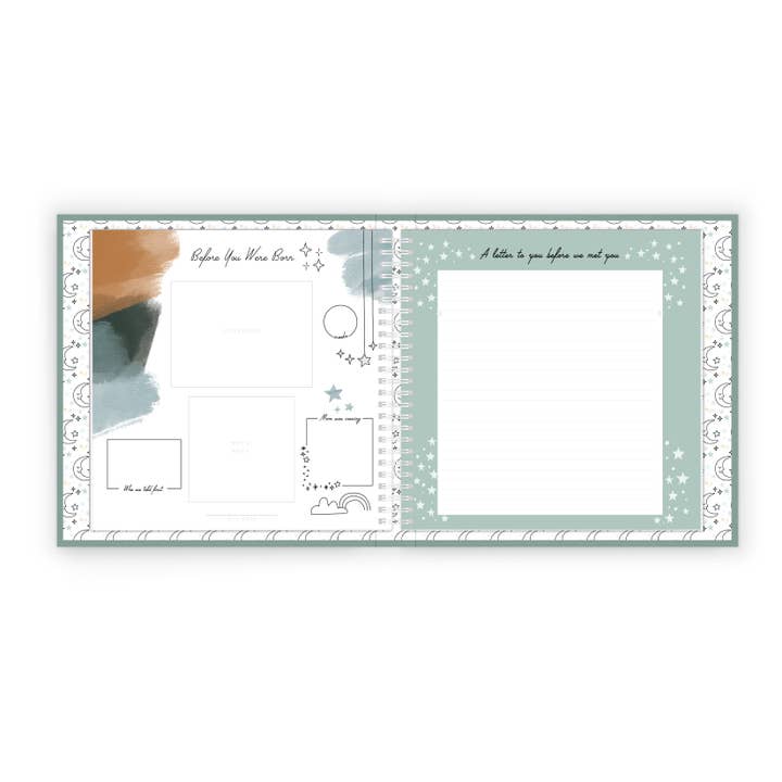 Lucy Darling - Wholesale Memory book – Child & baby - Celestial Skies- Luxury Memory Book4