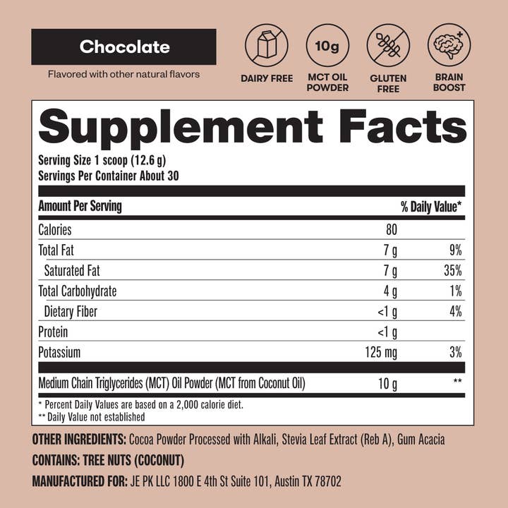 Perfect Keto - Wholesale Protein/Superfood Powder - MCT Oil Powder- Supports Cognition and Satiety, Brain Boost4