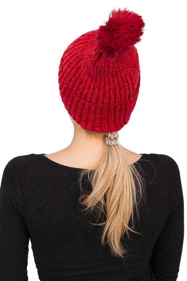 Cap Zone - Wholesale Beanie - Women's - Love Embossed Velvet Lined Beanies5