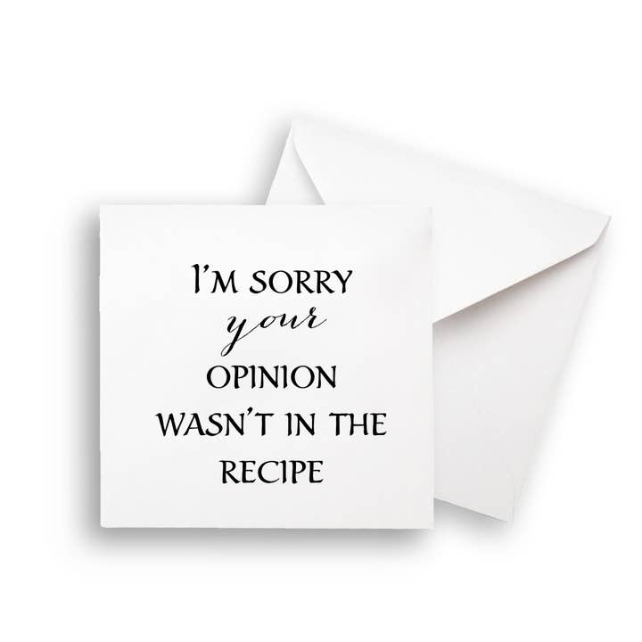 French Graffiti - Wholesale Tea Towel - I'm Sorry Your Opinion