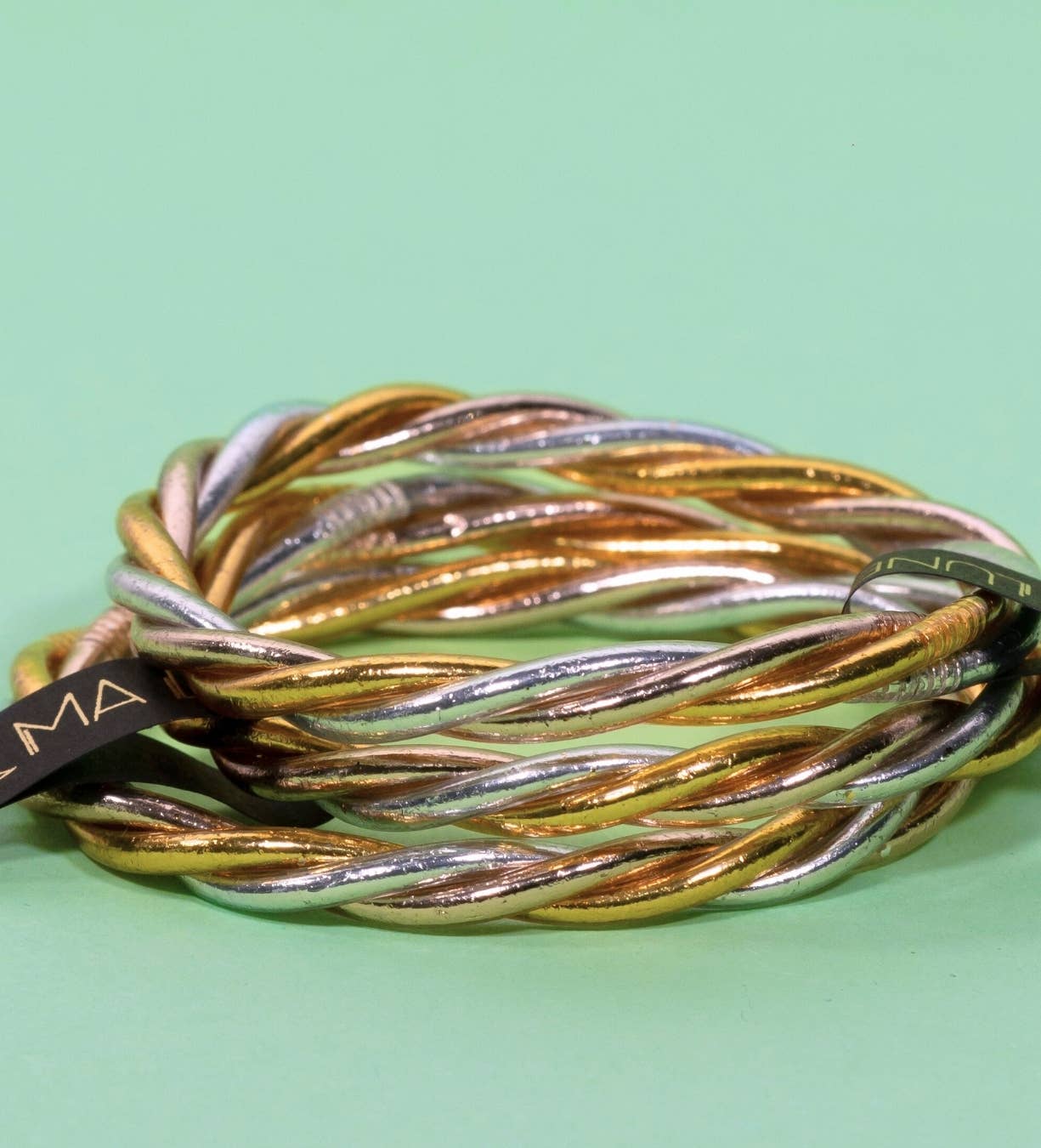 JolieJulie-MaLune-VentiLLo - Venta al por mayor Brazalete - 1 pulsera budista retorcida de 3 colores, talla M2