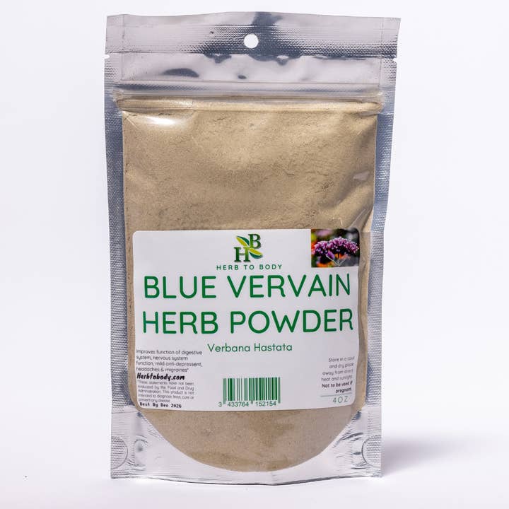 Blaues Eisenkraut Kräuterpulver für den Großhandel von Herb To Body