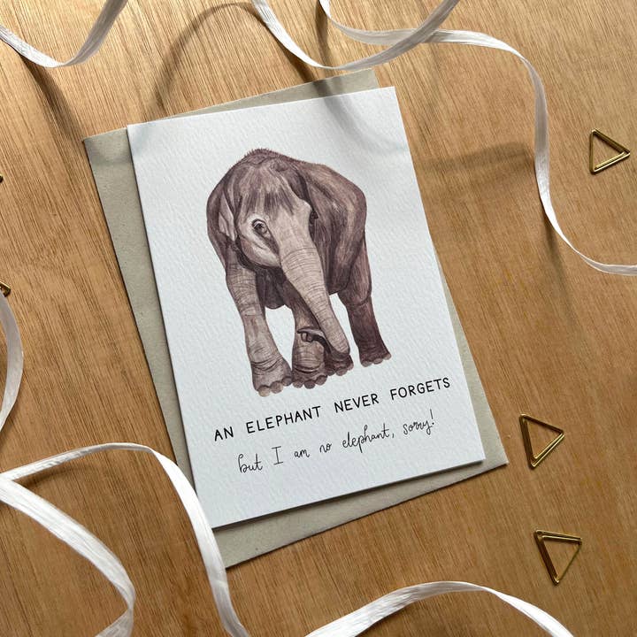 This Thursday - Wholesale Everyday Greeting Card - Elephants Never Forget Card2