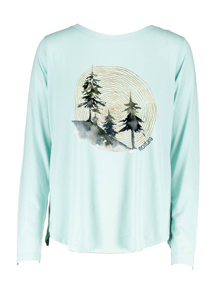 Living Lines -  Ladies Hi/Low Customizable Long Sleeve Tee for wholesale by MT Brand Apparel