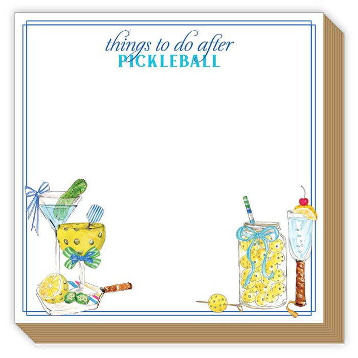 Pickleball Cocktails Things To Do After Luxe Notepad for wholesale by RosanneBeck Collections