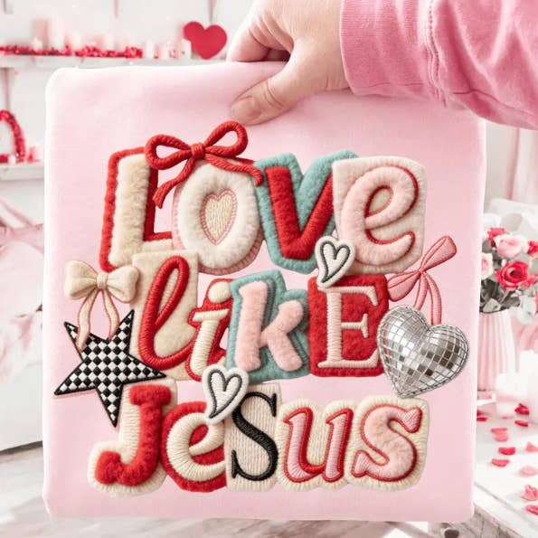 Camiseta Ama Como Jesus por atacado de Sunflower Designs