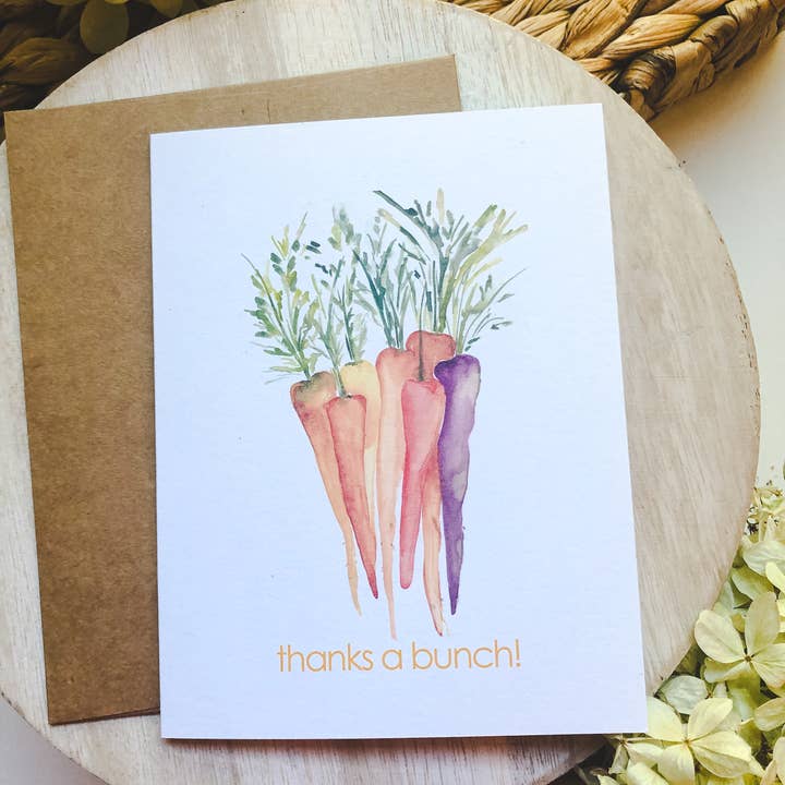 Fruit and Veggie Card Set | Watercolor Card Set for wholesale by Maria DeVito Palmer Designs LLC