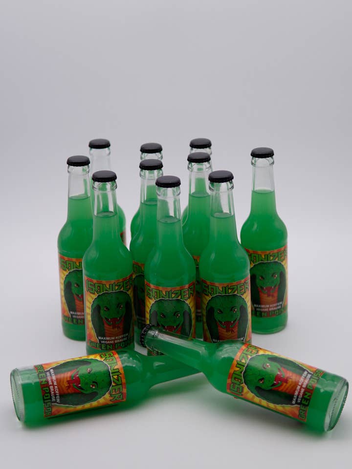 Paquete de 12 botellas de Green Poison Isonizer para venta al por mayor de Isonizer