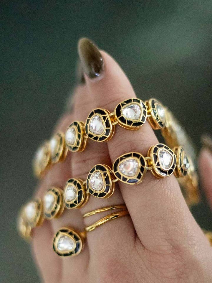 Royal Flip Kundan Bracelet for wholesale by Maujh