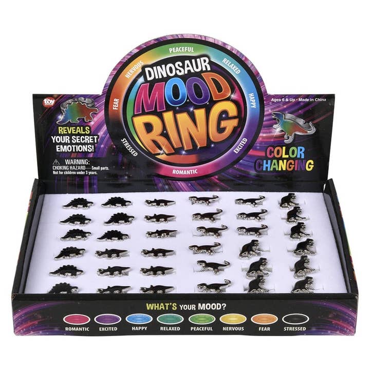 La Luna Bella - Toys – wholesale Klassisk leksak - Barn – Dinosaur Mood Ring - LLB leksaker