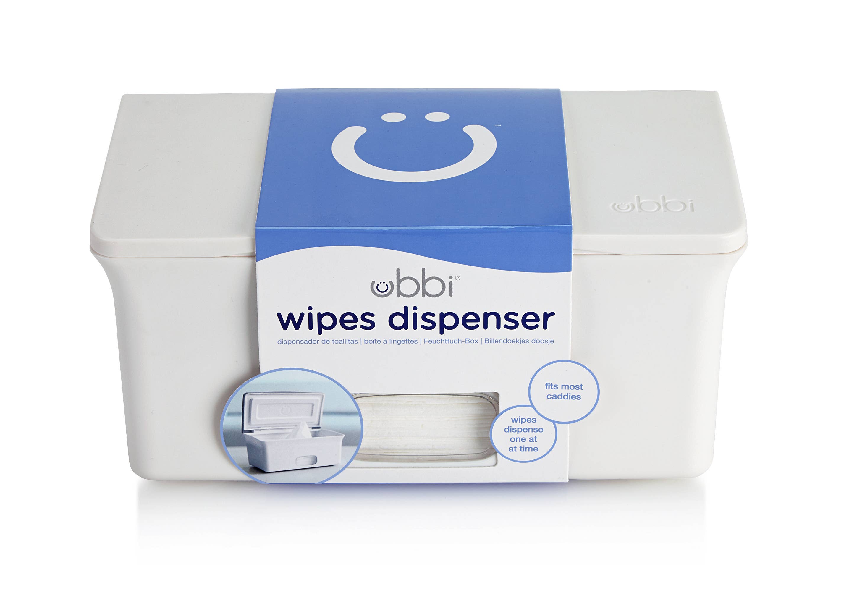 Ubbi - Wholesale Diaper Caddy - Baby - White Wipes Dispenser2