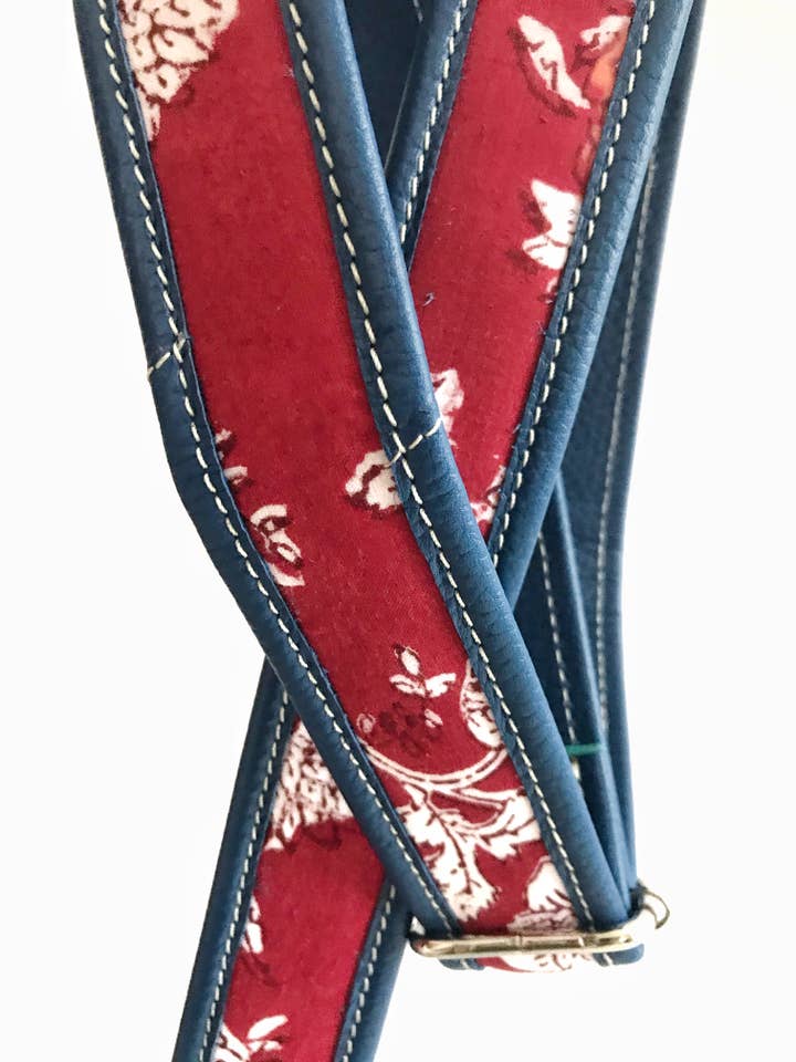 Ananda Adjustable Strap - Color - Ruby Red for wholesale by Ancient Threads Accessories