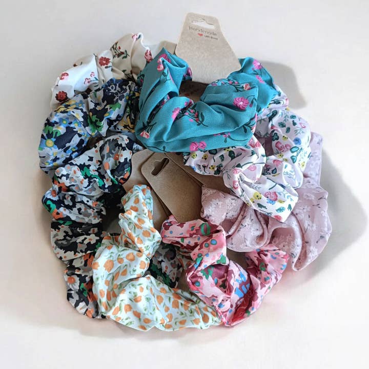 Cotton scrunchies Flower for wholesale by Kids4trendy