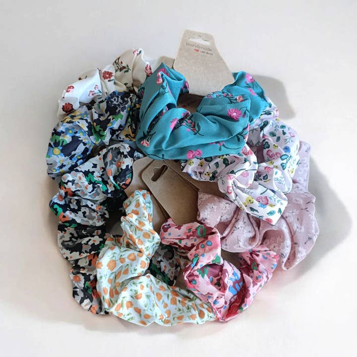 Cotton scrunchies Flower for wholesale by Kids4trendy