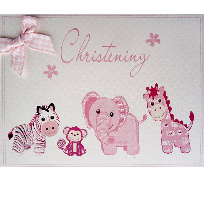 White Cotton Cards - Vente Boîte à souvenirs – enfant et bébé - Jouets roses de baptême - Petite boîte à souvenirs (CTP2)2