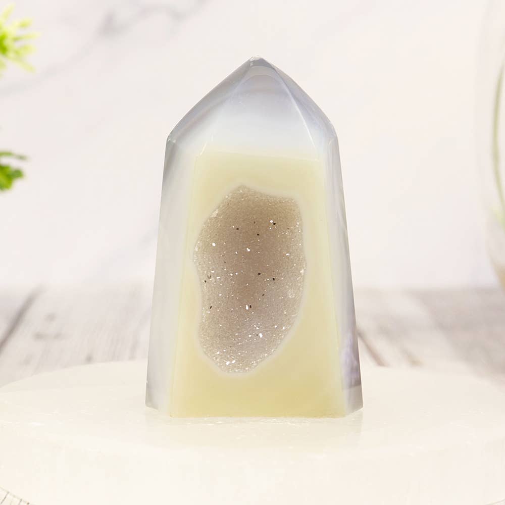 Natures Artifacts Inc - Wholesale Spiritual Stone/Crystal - Druzy Agate Tower | Druzy Agate Crystal