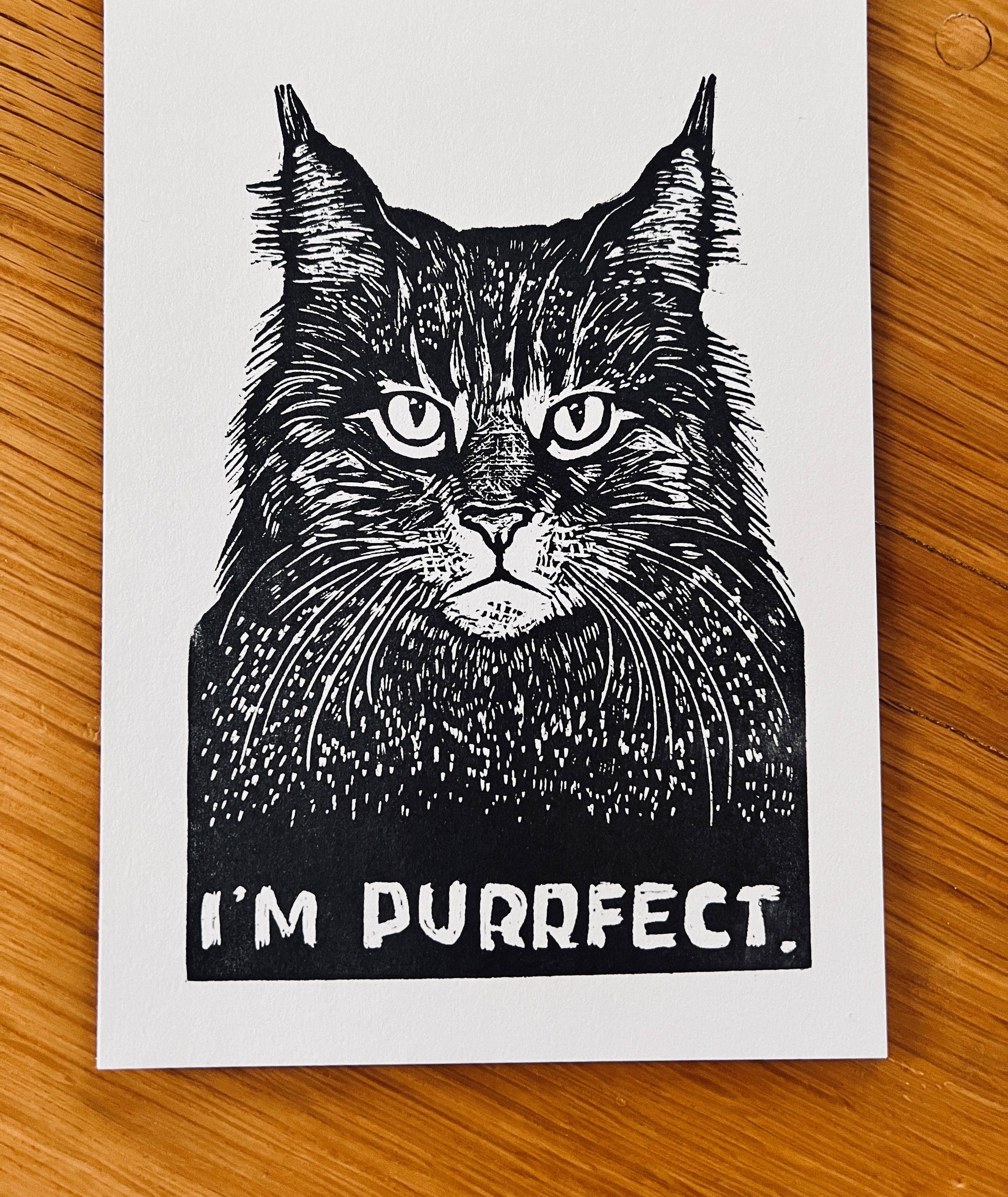 Pixel Palmer - Wholesale Art Print - I’m Purrfect0