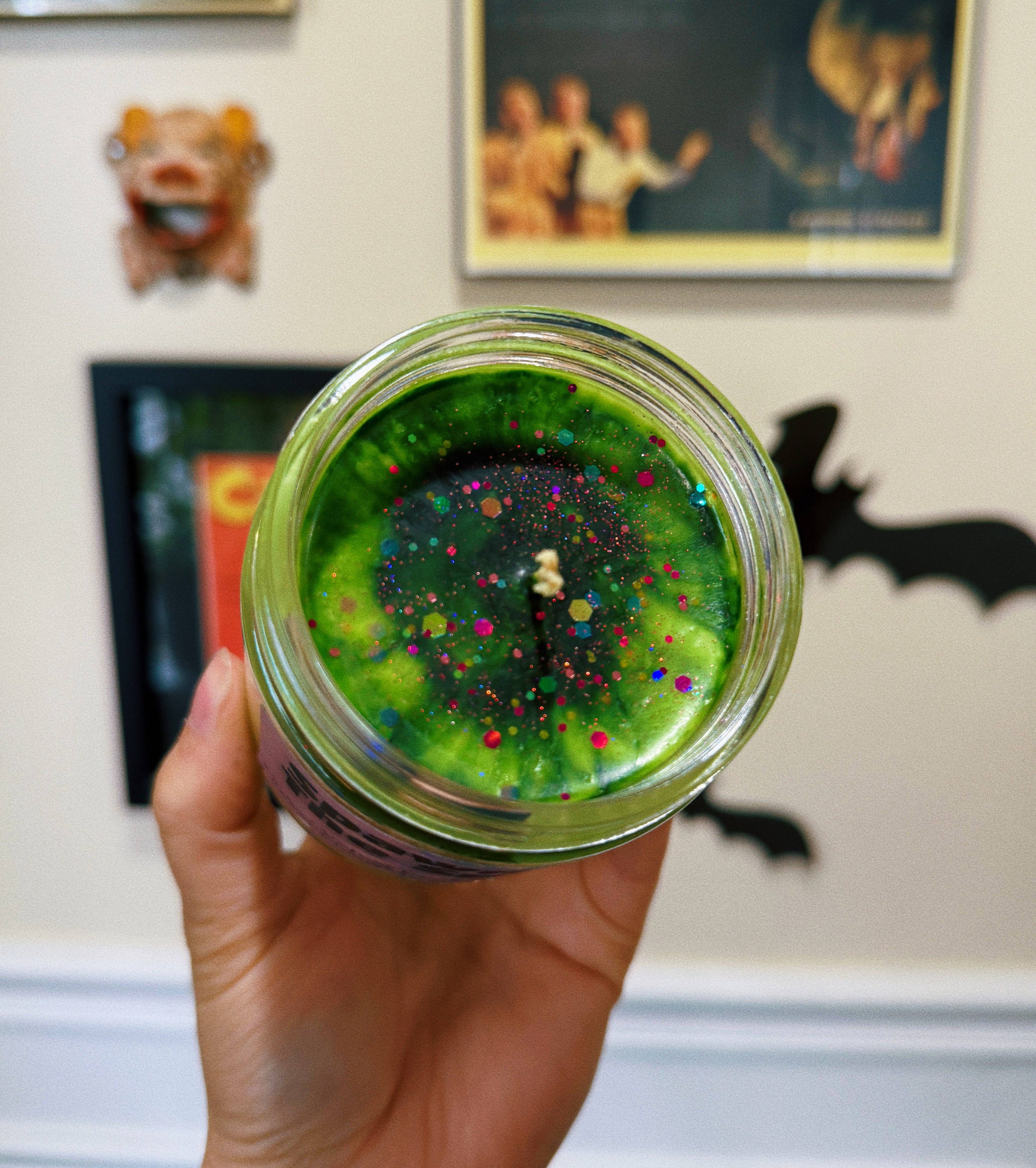 Velvet Eyes Shop - Wholesale Jar/Filled Candle - Spawn of the Spine Soy Candle - The Substance Inspired2