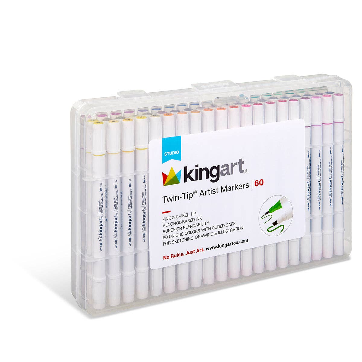 KINGART - Wholesale Marker - Twin-Tip™ Alcohol Markers 60 Colors0