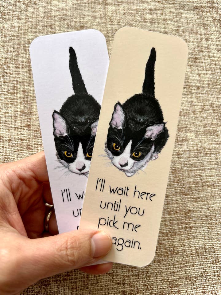 Tuxedo Kitty Cat Te Schattig Boekenlegger, 2 x 6 voor wholesale door Cathy Peng Art & Design