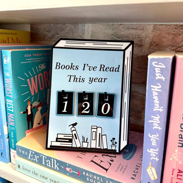 Briar layne - Wholesale Bookcase - Acrylic Yearly Book Counter for Bookshelf Decor8