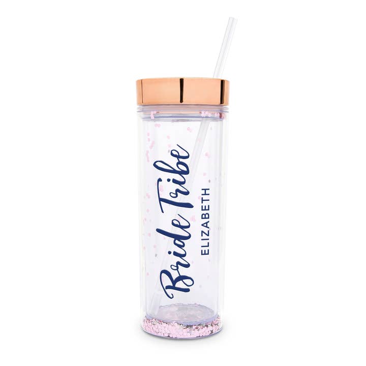 Weddingstar Inc. – wholesale Insulated mug/tumbler – 17 oz. Insulated Plastic Drink Tumbler - Bride Tribe23