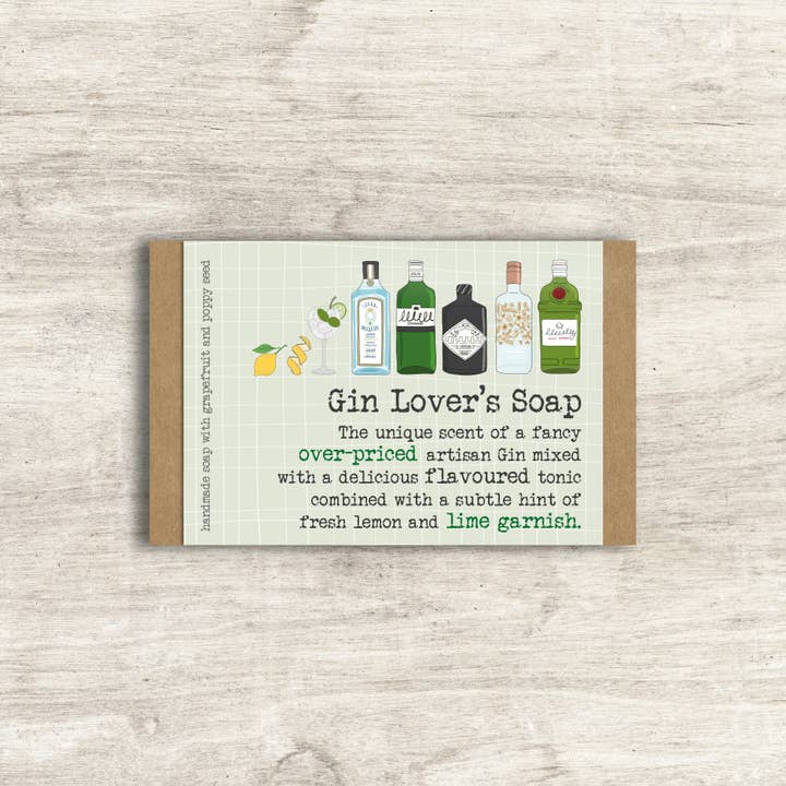 Dandelion Stationery – wholesale Bar Soap – Gin Lover's Soap - Humorous Soap Gift