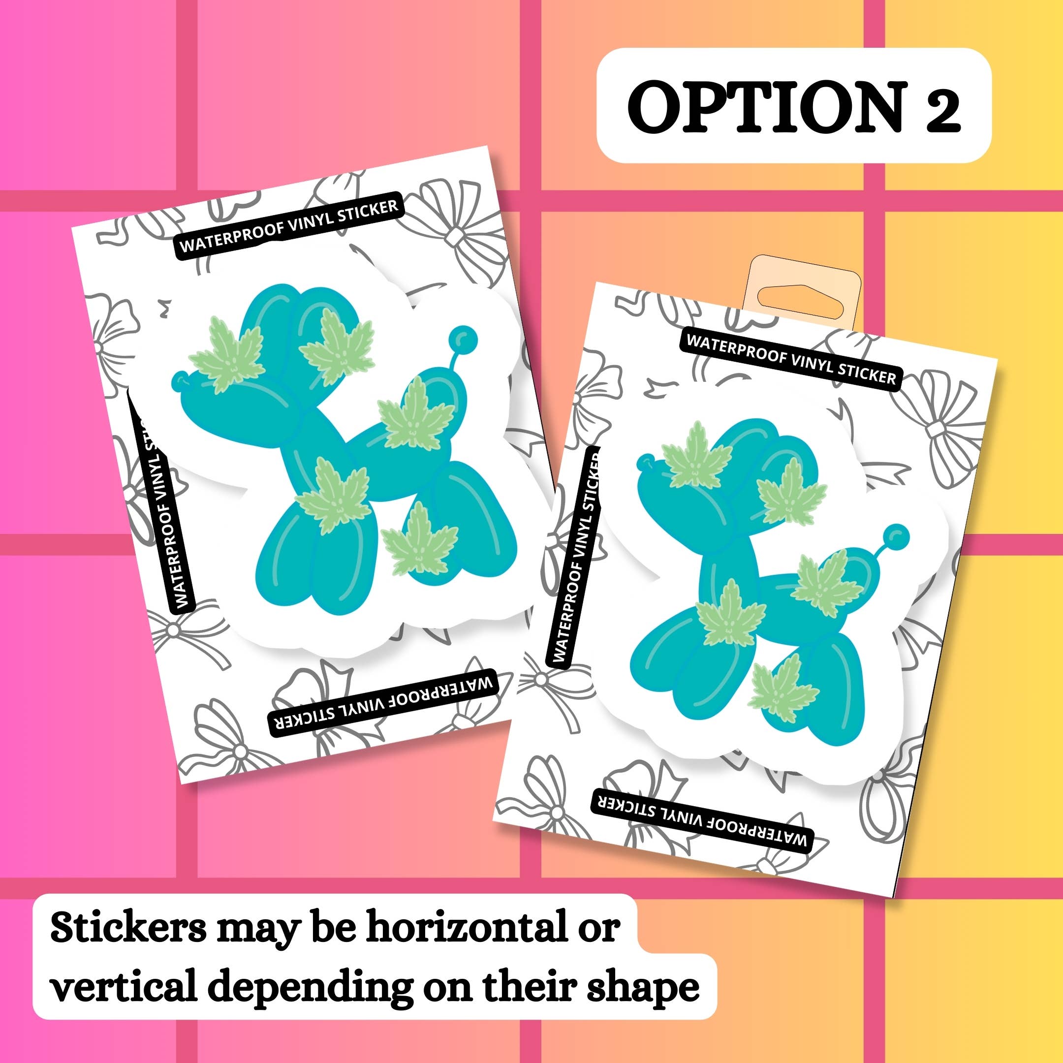 Stickers+ X Ashley Bexar - Wholesale Sticker - 420 Mary Jane Leaf Balloon Dog Waterproof Vinyl Sticker2