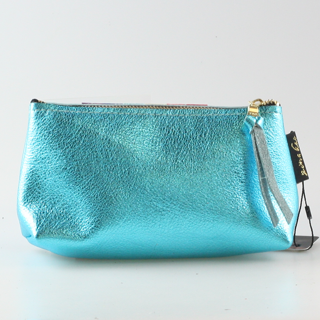 Zina Kao Exclusives – wholesale Make-up/cosmetic bag – The Smaller Metallic Makeup Clutch: 2 sizes! Bardot & Turner0