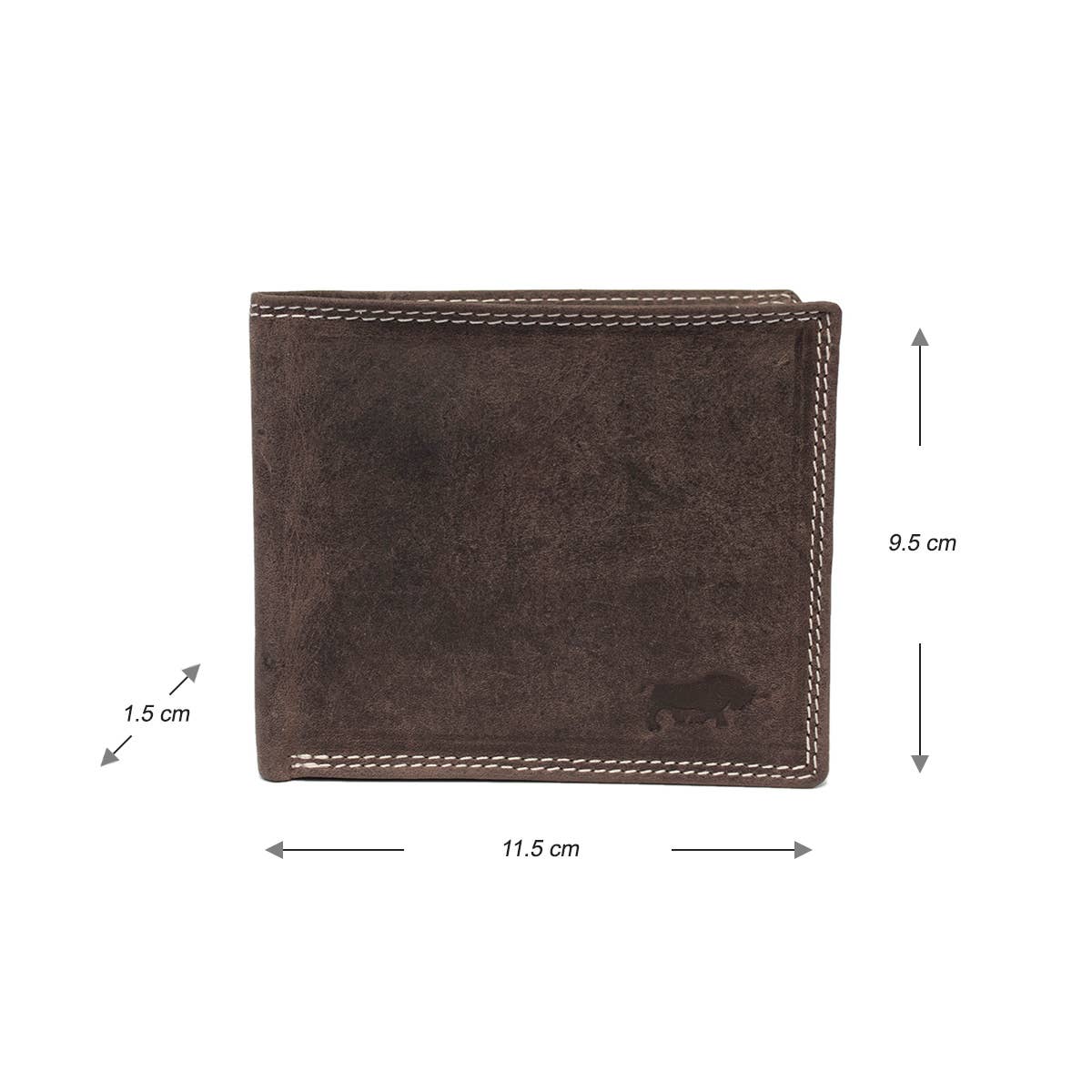 Arrigo - Wholesale Wallet - Men's - Men Billfold Wallet Buffalo Leather With Compact Model RFID11