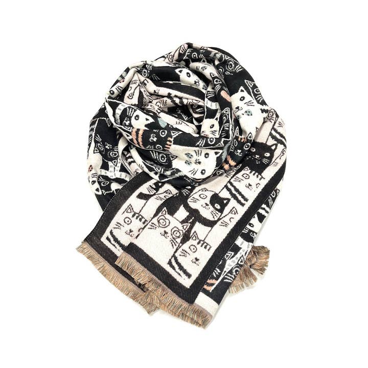 Suie Valentini srl - Wholesale Scarf - Women's - Cashmere Touch Double Face Scarf with Gift Bag – Coveri Collection Winter Fashion Accessory, 253008