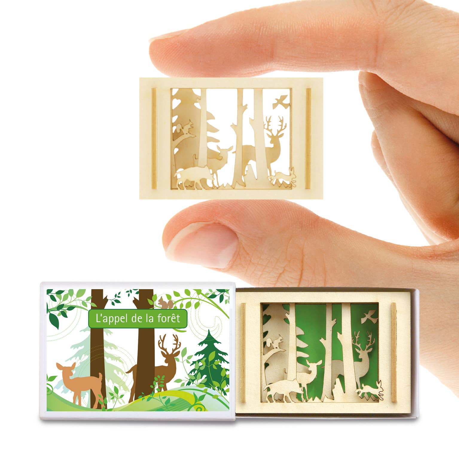 SILHOUBOX - Wholesale Decorative Box - Waldeslust Silhoubox S... Forest, Deer, Wild Boar — Gift Item4