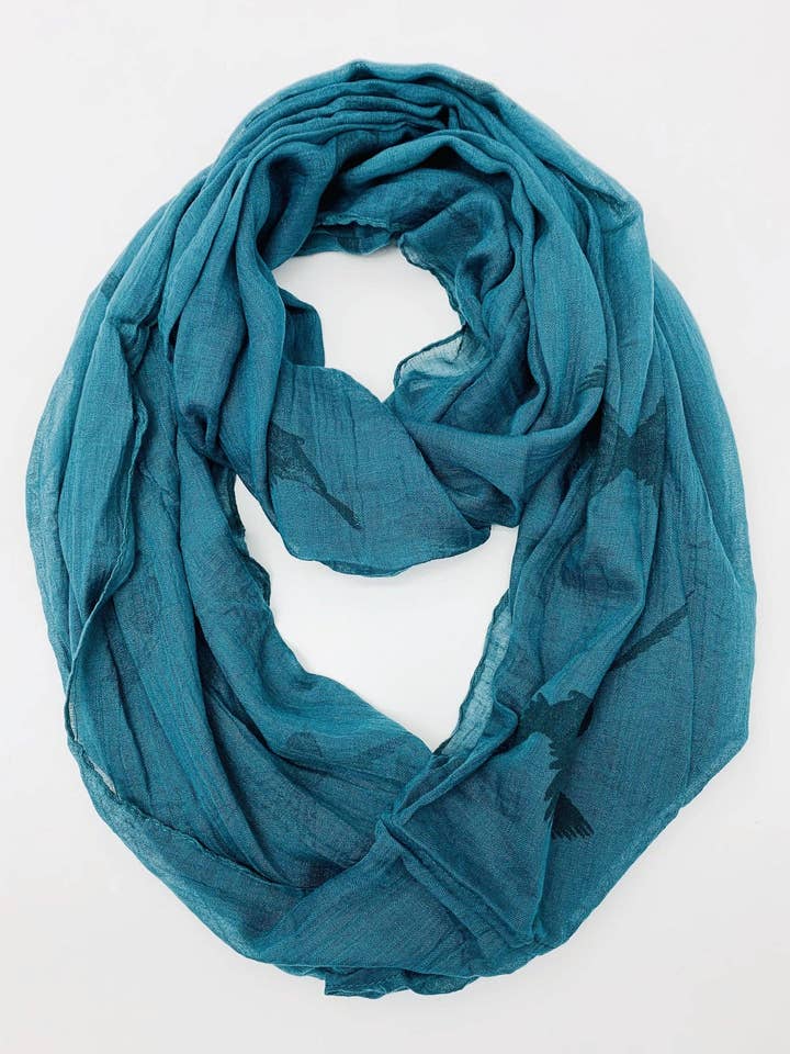 JC011285 Hummingbird Infinity Scarf for wholesale by JC Sunny Fashion