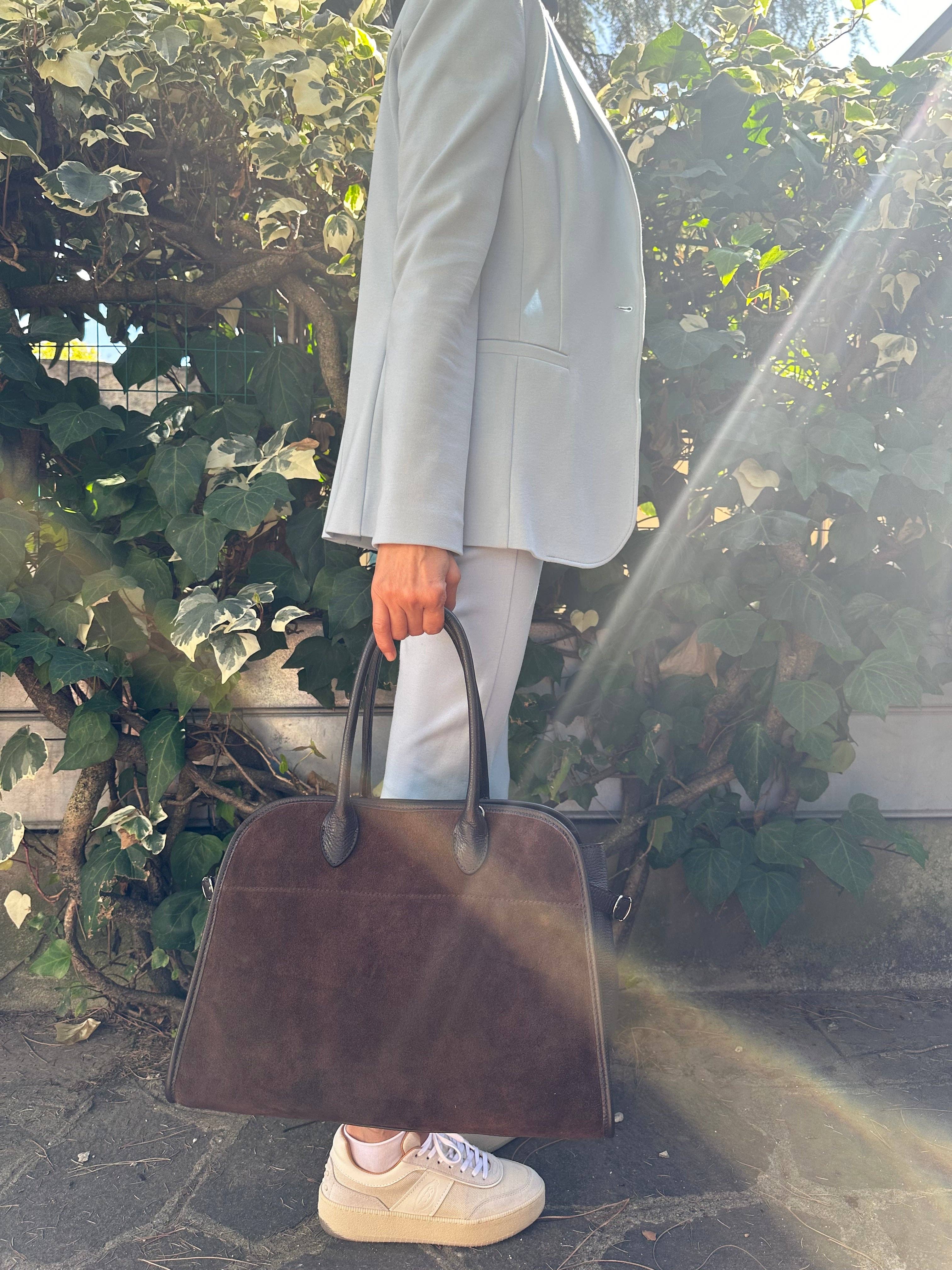 Zhade - Vendita all'ingrosso Borsa con manico - Donna - MEGAN BIG - pelle e suede3