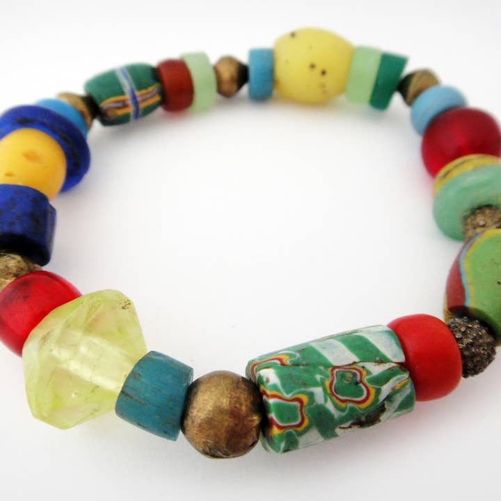 Tika - Venta al por mayor Pulsera de cuentas - Pulsera de cuentas comerciales africanas - Grande