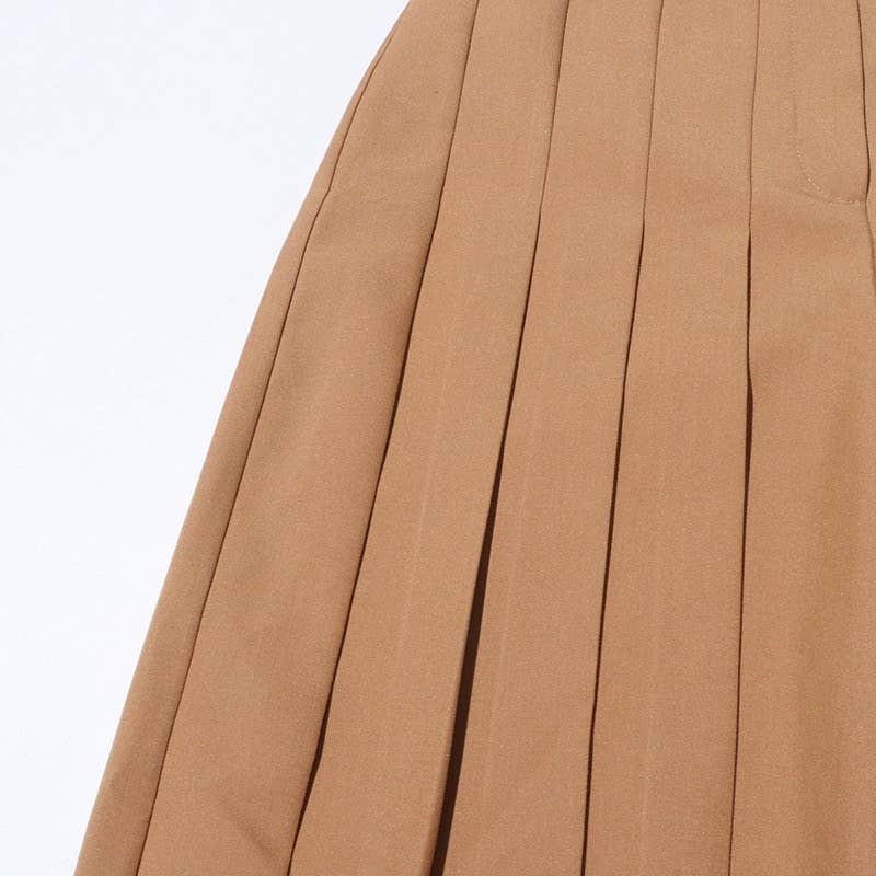 Khaki PT019 High-Waist Pleated Wide-Leg Pants - Summer Chic for wholesale on Faire11