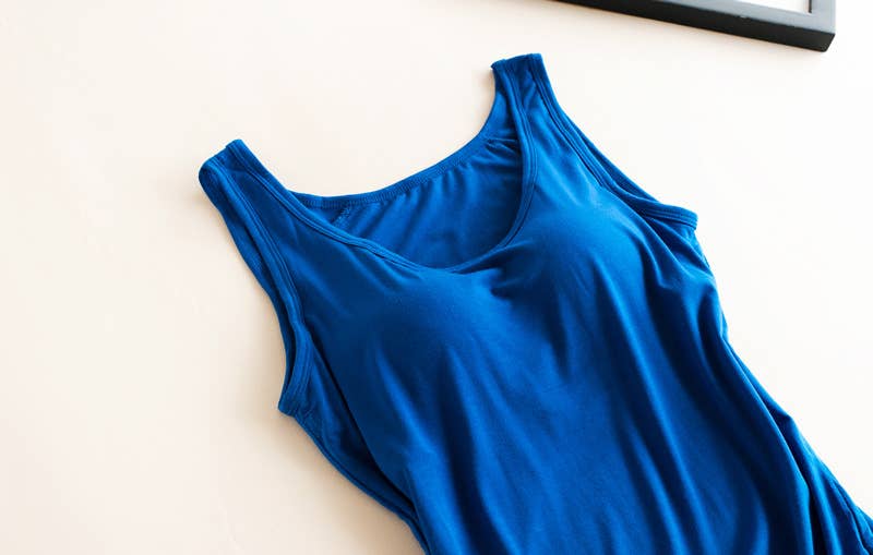HIDDENBRAND - Wholesale Tank Top - Women's - Essential Basic Soft Modal tank top w built in bra19