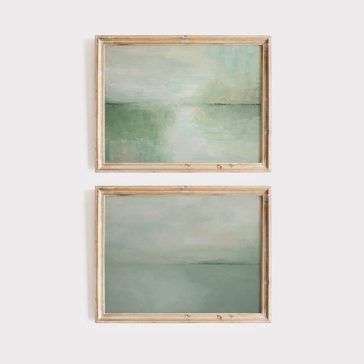 AMY WARR ART – Großhandel Kunstdruck – Kunstdruck - Abstrakte Küstenlandschaft - 'Into the Haze'3