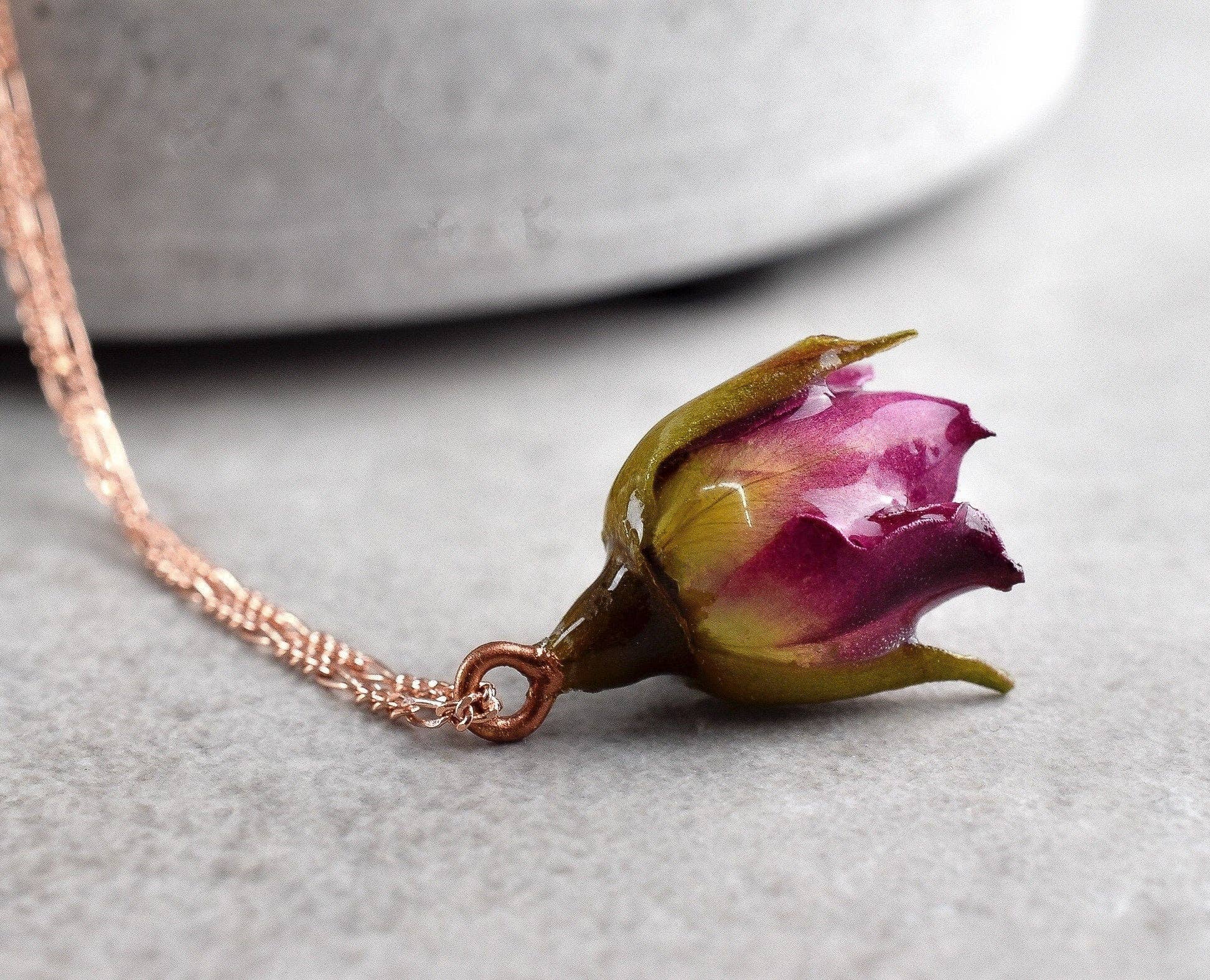 MadamLili - Wholesale Pendant/Charm Necklace - Real rose necklace - romantic jewellery made of 925 sterling5