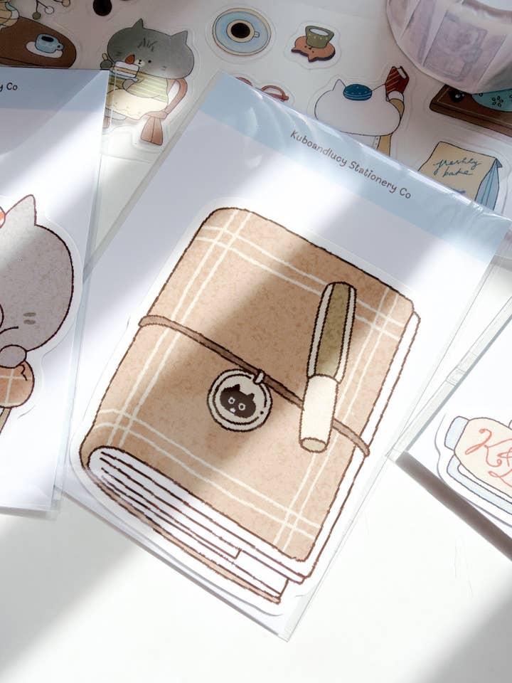 Kuboandlucy Stationery Co x Idiot Sandwich | Journal Vinyl Sticker for wholesale by Kuboandlucy Stationery Co