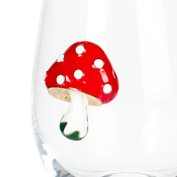 Abbott - Wholesale Wine Glass - Stemless Wine Glass with Mushroom-4.5"H(16oz)