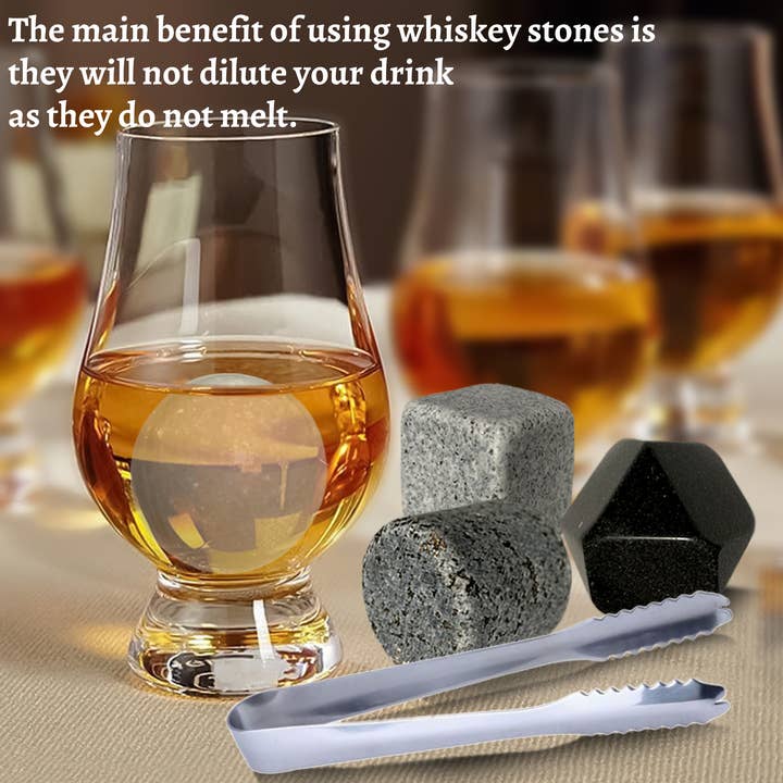 A&A Wonders - Wholesale Drink chilling cubes - Premium Whiskey Stones Set Of 4 Geometrical shapes3