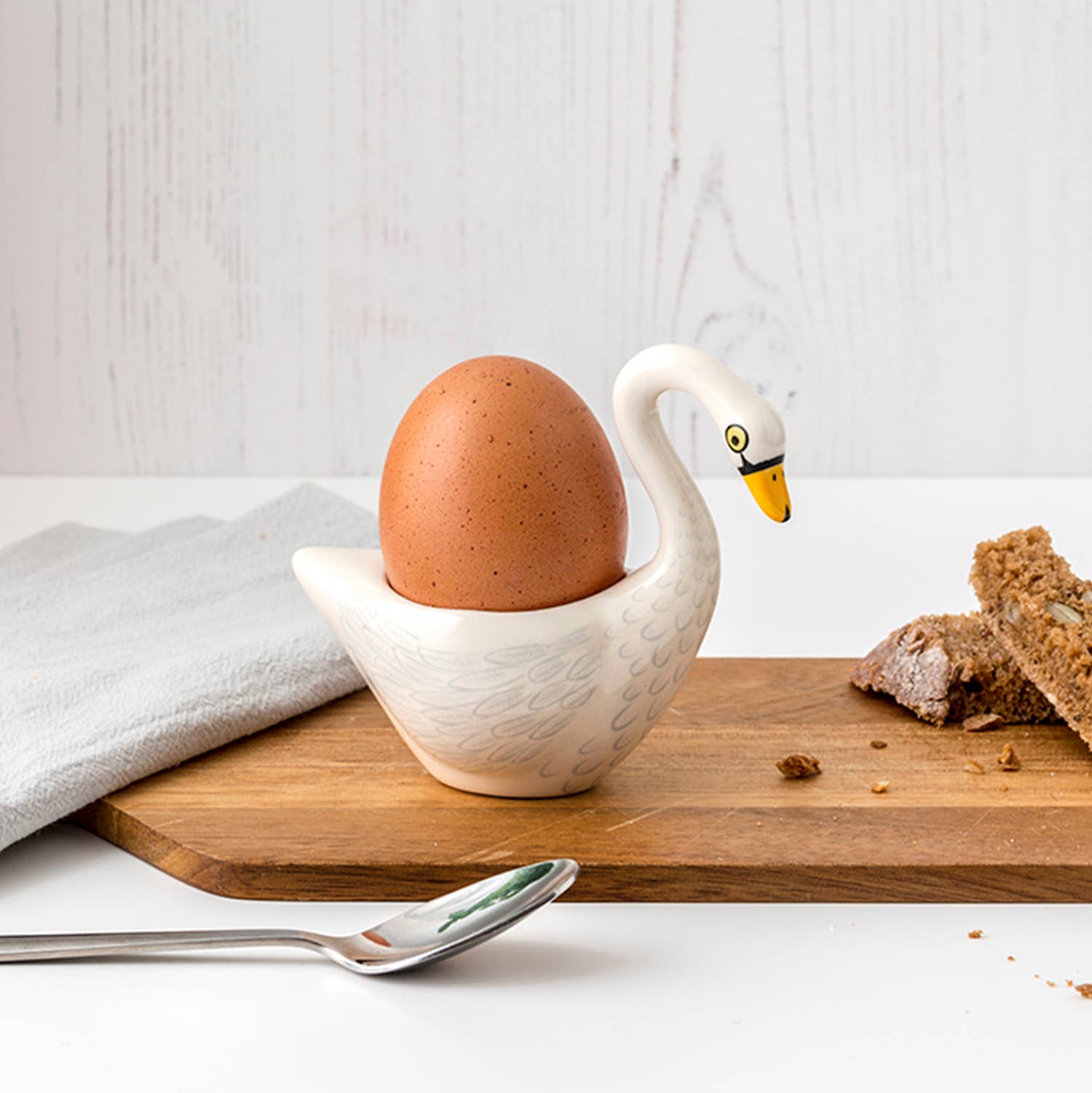 Hannah Turner Ltd - Wholesale Egg Cup/Holder - White Swan Egg Cup