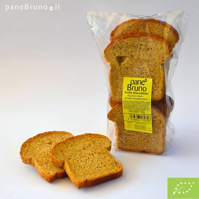PANEBRUNO - Wholesale Bread/Tortilla - Organic soft wheat rusks 170 gr.1