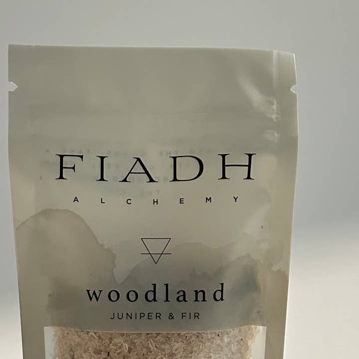 woodland juniper & fir | botanical mini bath soak for wholesale by FIADH Alchemy