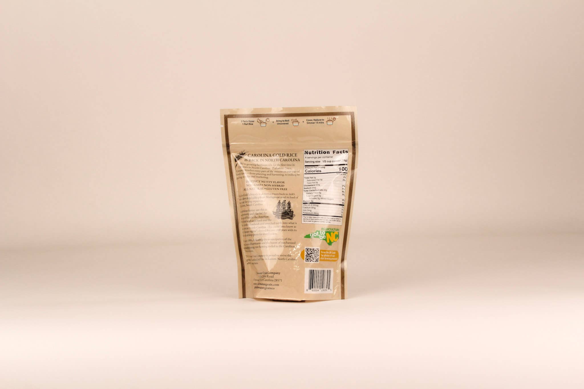 Tidewater Grain Company - Vendita all'ingrosso Riso - Carolina Gold Heirloom Rice - 2 tazze4