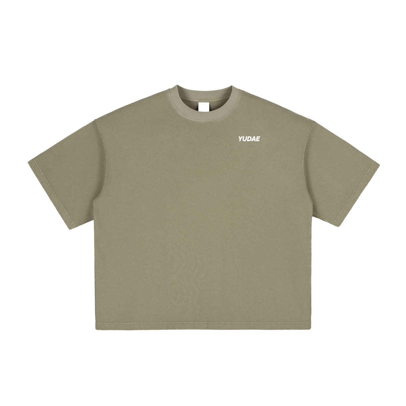 YUDAE - Wholesale Screen Printed T-Shirt - Unisex - Inhale/Exhale Vintage Washed Boxy T-Shirt2