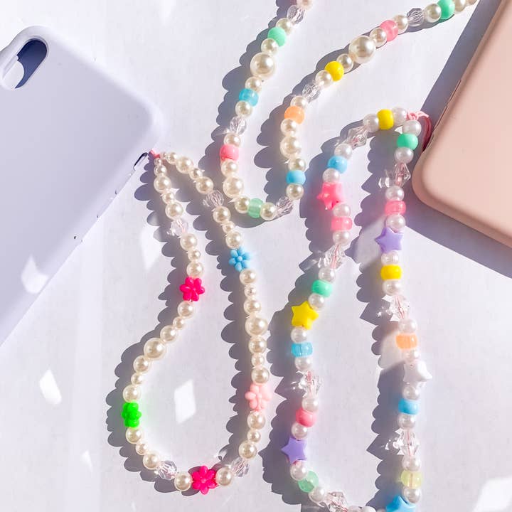 Breloque de téléphone ou de sac perlée - Étoiles pour la vente par Sunny Inside